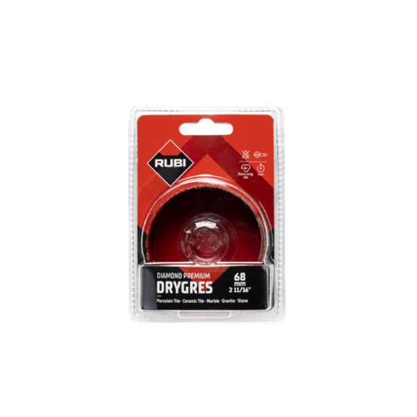 Rubi Drygres Premium tegelboor diamant 68 mm (M14)