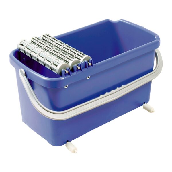 Sponsbak Maximo blauw 3 rollen met stalen assen