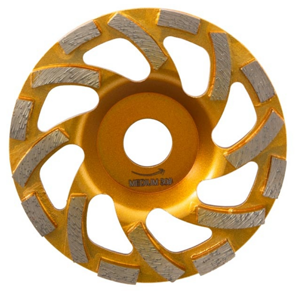 Komfrees 125mm Goudkleurig