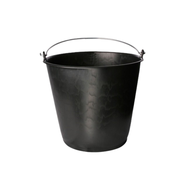 Bouwemmer 20 liter. Zwart